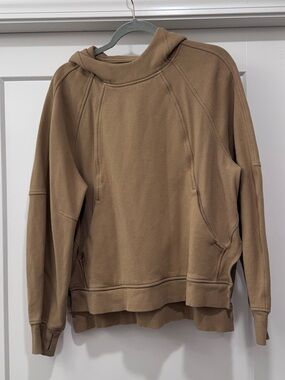 lululemon athletica Scuba Hoodie in Tan